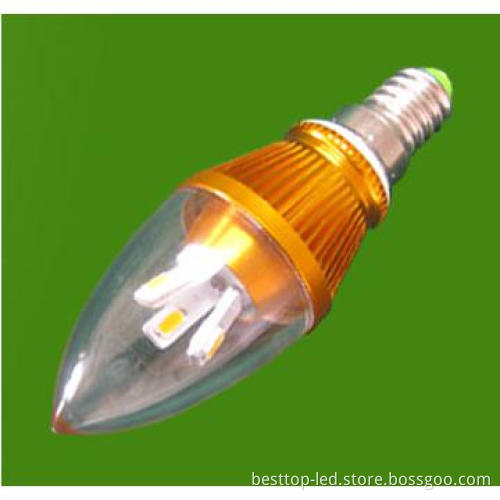 Good Quality 3W LED Candle Lights,used for indoor lighting